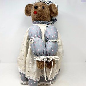 Doorstop‎ Vintage Koala Country Bear 19” Tall Grey Dress Vintage 4lb